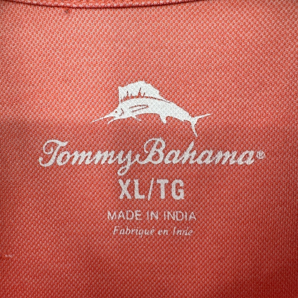 Tommy Bahama Pink Polo Shirt Mens Size XL Golf Casual Preppy - Picture 6 of 9